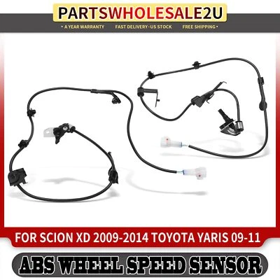 2pcs Front ABS Wheel Speed Sensor for Scion xD 2009-2014 Toyota Yaris 2009-2011 - Image 1 of 4