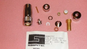 NEU 1 STCK. SABRITEC 013012-2213 IC-STECKER 75 OHM TRIAX "TCC" STECKER MIL SPEC - Bild 1 von 7