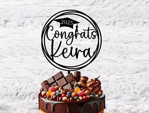 Abitur Kappe Tortenaufleger, College Abschluss Deko für Torte - Bild 1 von 7