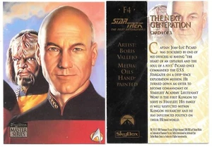 Star Trek Master Series 2 Triptych Crew Chase Trading Card F4 Skybox 1994 - Picture 1 of 1