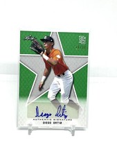 DIEGO ORTIZ 2020 Leaf Perfect Game PG National Showcase Green AUTO /10 UAB