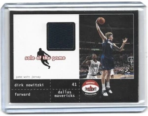 DIRK NOWITZKI 2001-02 FLEER BASKETBALL GAME WORN JERSEY # 50/200 !! MAVS - Picture 1 of 2