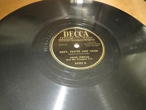 78RPM Decca 24381 Louis Jordan - Reet Petite and Gone/ Inflation Blues, sharp E- - Picture 1 of 5