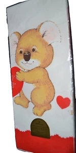 Paper Table Cover KIRBY KOALA VALENTINE'S  DAY NOS Hallmark Vintage 60" X 102" - Picture 1 of 1