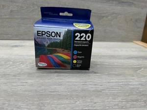 Cartucho de tinta Epson 220 color negro cian magenta amarillo genuino sellado (1/2020) - Imagen 1 de 5