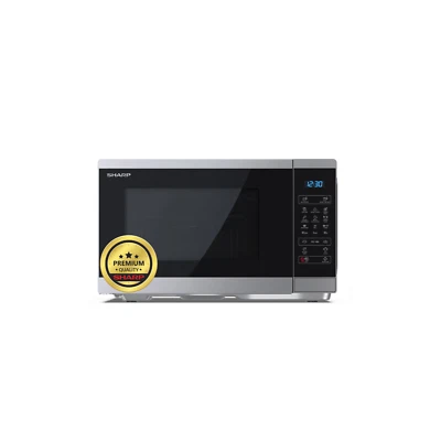 25 Liter Mikrowelle mit Grillfunktion (900W, 1000W Grill) - SHARP YC-MG252AE-S - Bild 1 von 4