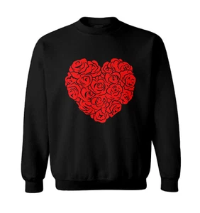 Heart Of Roses - Flowers Valentine's Day Bouquet Toddler Crewneck Sweater - Picture 1 of 8
