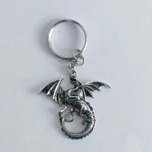 Drachen Schlüsselanhänger, Mystischer Schlüsselanhänger, Gothic Keychain, Fantasy, Unikat Geschenkidee - Bild 1 von 1