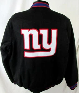 New York Giants Men M or L Embroidered Full Zip Wool Blend Jacket AGIA 92 - Picture 1 of 6