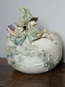 Vtg Fairy Dragon Gallery Studio Pottery Unique Import England Linton Pixies Rare - Picture 1 of 12