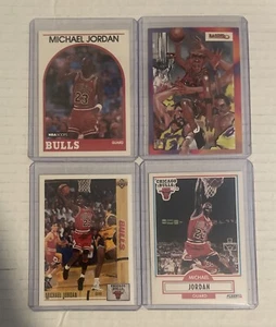 MICHAEL JORDAN 1989-91 RAGING PROMO CARD /60,000 & HOOPS UPPER DECK FLEER LOT 4 - Picture 1 of 6