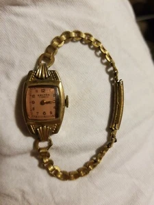 Vintage KELTON Deluxe Wrist Watch 1/20 12K Gold Filled 7 Jewels ORIGINAL NICE!! - Picture 1 of 9