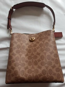 Coach Damen Handtasche. Umhängetasche Style. Braun. Schultergurt. Klein. - Bild 1 von 12