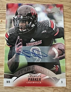 Autógrafos Devante Parker Upper Deck Star Rookies 2015 #187 SP - Louisville - Imagen 1 de 2