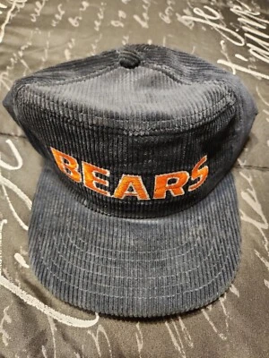 De colección Chicago Bears Pana Azul Gorra Naranja Script Snapback Gorra New Era Gorra Foto 1 de 4