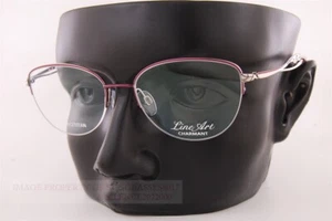 New CHARMANT Eyeglass Frames Titanium Line Art XL 2177 PL Purple Women 52mm - Picture 1 of 5