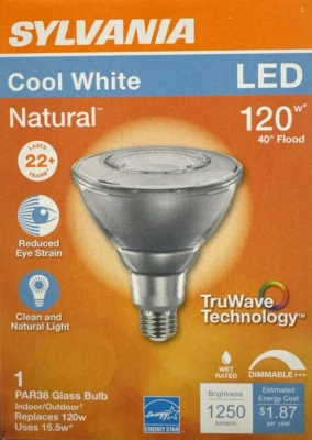 CREE 150-WATT PAR38 Weatherproof LED Flood Light - 1500 Lumens - NEW - Image 1 of 2