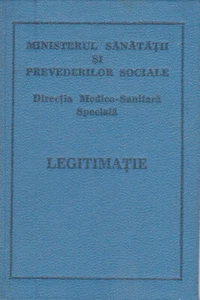 Romania, 1966, Ministero della Salute, Policlinico n. 10 - Carta d'identità - Foto 1 di 4