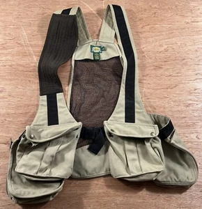 Cabelas Large Shooting Strap Vest Hunting Fishing Adjustable Mesh Canvas 56835 - Picture 1 of 15