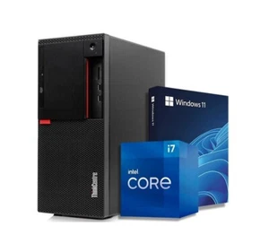 Lenovo Tower Desktop PC Intel i5-9500 64GB 2TB SSD 2TB HDD Built-in Wi-Fi Win 11 - Picture 1 of 7