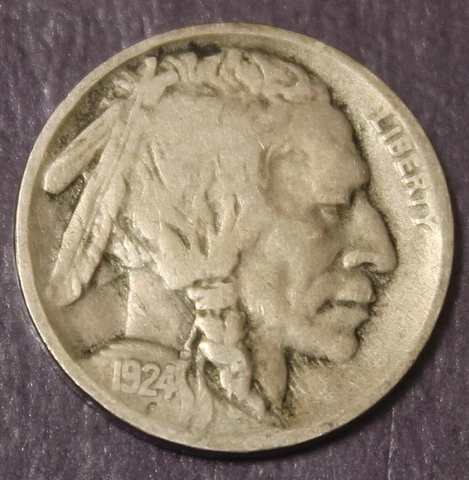 1924 D Buffalo Nickel Choice Fine....................Lot 189 Cover