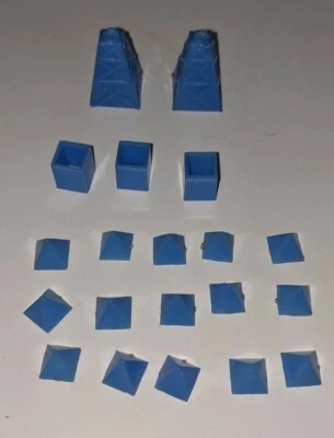 Vintage 1965 Waddingtons Mine A Million Business Game - Blue spare parts - Image 1 of 2