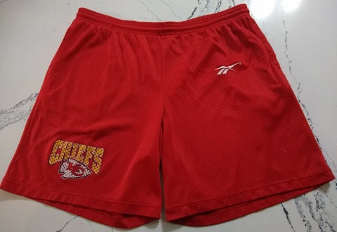 Vintage Kansas City Chiefs Mens Shorts Size Medium Made In USA Cover