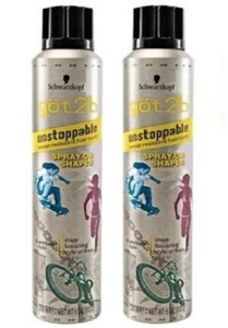 2 ORIGINAL GOT 2B UNSTOPPABLE SPRAY ON HAIR SHAPER NON STOP HOLD FREE SHIPPING - Picture 1 of 4