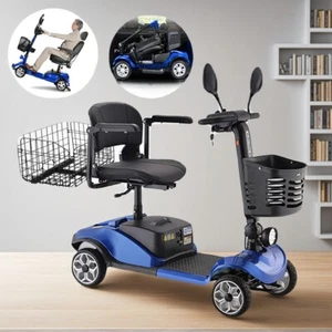 Electric Mobility Scooter Electric Motorised Power Portable Folding w/ 2 Mirrors - Picture 1 of 9