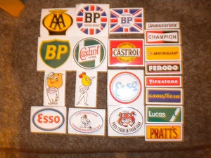 CHOOSE 6 ASSORTED MOTORING DECALS, IDEAL FOR GOODWOOD REVIVAL - Picture 1 of 3