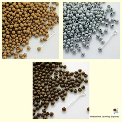 2mm Half Drilled Czech Glass Finial Bead End Cap Jewellery Making Crafts 5g - Image 1 of 2