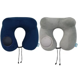 Almohada inflable de viaje para cuello almohada inflable para cuello de avión suave - Imagen 1 de 13