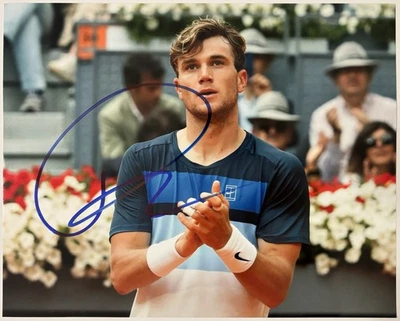 Foto 8x10 Jack Draper Autografiada/Firmada Tenis Inglaterra ATP Prueba Exacta! Foto 1 de 3