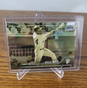 2022 Topps Stadium Club Giants Willie Mays #175 SSP Gold Minted Chrome Refractor - Picture 1 of 3