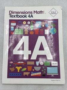Dimensions Math Textbook 4A (Paperback) Singapore Math Inc. - UNMARKED - Imagen 1 de 17