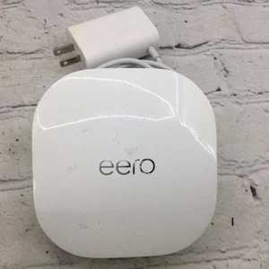 Eero 6 Dual Band Mesh Router Model N010001 White with OEM Power Cord TESTED - Picture 1 of 3