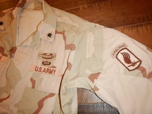Camisa DCU modificada del desierto de Estados Unidos 173ª División Aerotransportada parcheada * GWOT temprano - Imagen 1 de 8