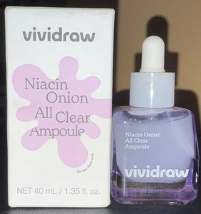 VIVIDRAW Niacin Onion All Clear Acne Ampoule 1.35oz Vegan K-Beauty Exp. 2027 - Picture 1 of 8