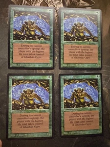 *** ARABIAN NIGHTS 4x Ghazban Ogre *** NM-Mint - Vintage MtG Magic - Picture 1 of 2