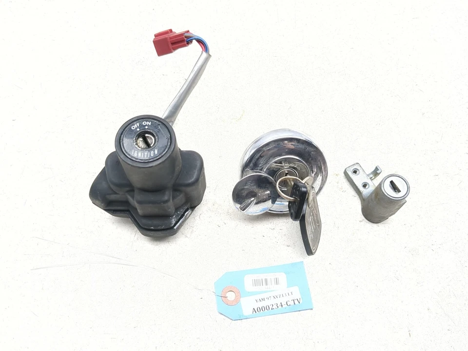 97-09 Yamaha Royal Star Tour Deluxe XVZ1300LT Lock Set Ignition Switch Cap & Key - Image 1 of 4