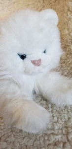 Vintage 1984 Emotions weiße persische realistische Katze mit blauen Augen - Bild 1 von 14