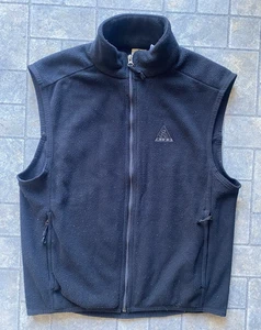 Nike ACG Fleece Full Zip Black Vest Men’s Medium - Picture 1 of 10