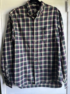 Camisa J Crew Franela Sarga Cepillada Para Hombre Grande Multicolor Delgada Preppy Pastel - Imagen 1 de 7