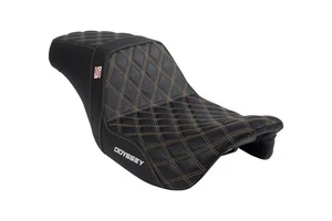 Odyssey Driver Passenger Leather Seat  Bronze 2018-2023 Harley Road Glide - Bild 1 von 4