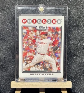 Brett Myers Philadelphia Phillies 2008 TOPPS WHITE Scripts AUTO π Legend P#39 - Picture 1 of 2