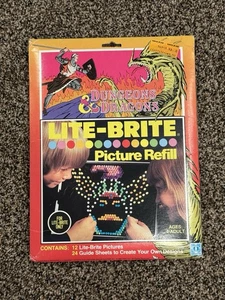 Vintage Lite Brite Dungeons And Dragons Picture Refill Package And Blank Sheets - Picture 1 of 23