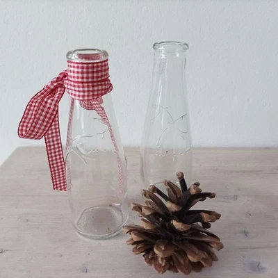 10 süße Mini Vasen Blumenvase Dekoration Feier Hochzeit Tisch Deko Weihnachten - Bild 1 von 2