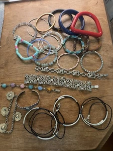 Lote De Colección De 20 Pulseras Lote Pocas Gemas De Perlas - Imagen 1 de 9
