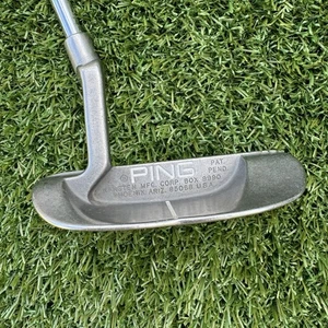 Vintage Ping Karsten B60 Putter Mid Mallet RH 35" Acciaio Impugnatura Originale - Foto 1 di 8