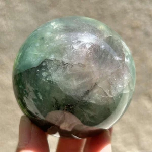 1.03LB Natural fluorite Quartz Crystal Sphere Quarzt Crystal Ball reiki healing - Picture 1 of 21